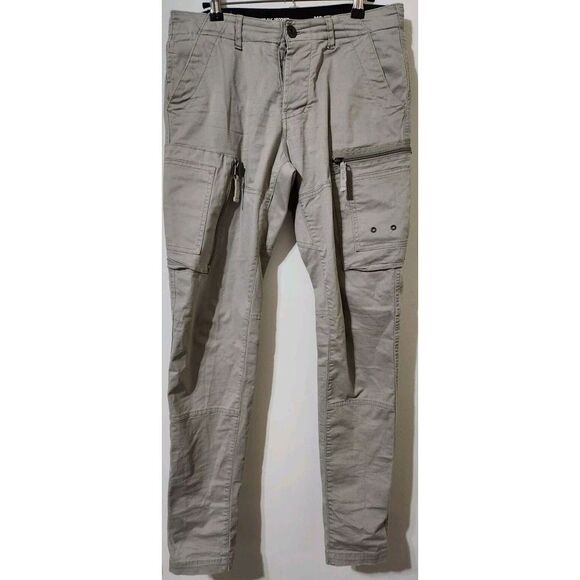 G Star Raw Pants Mens XS Measures 31x31 Tapered Cargo Utility Tech Zip Pocket - Picture 2 of 10